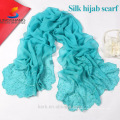 El precio de fábrica los 175cmx52cm 17 colorea la bufanda de los mantones de las señoras, puede ser MUSULMAN HIJAB, bufanda de la seda del 100%
